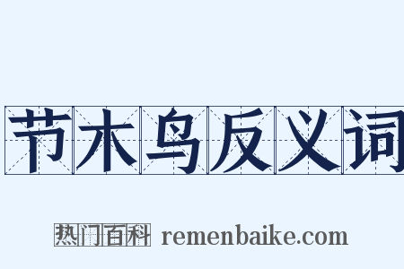 节木鸟反义词是什么意思的图片